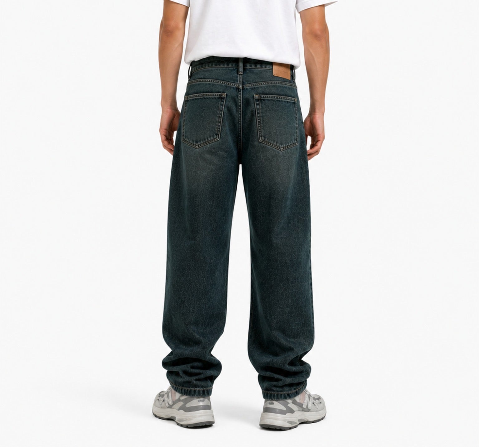 Midnight Wash Baggy Jeans – 1015R