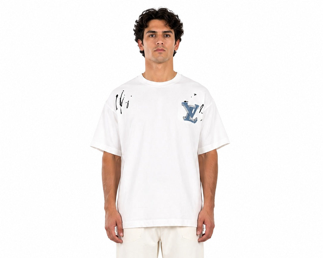 Sketch Monogram Oversized Tee